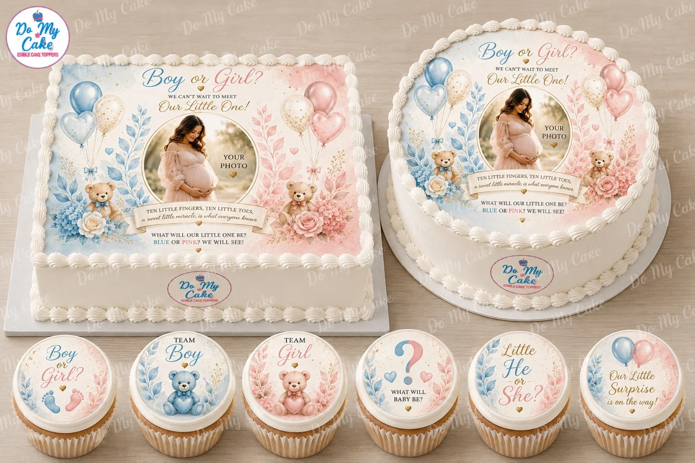 Personalized baby celebration cake collection