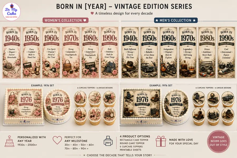 Birth Year & Vintage · Design 001